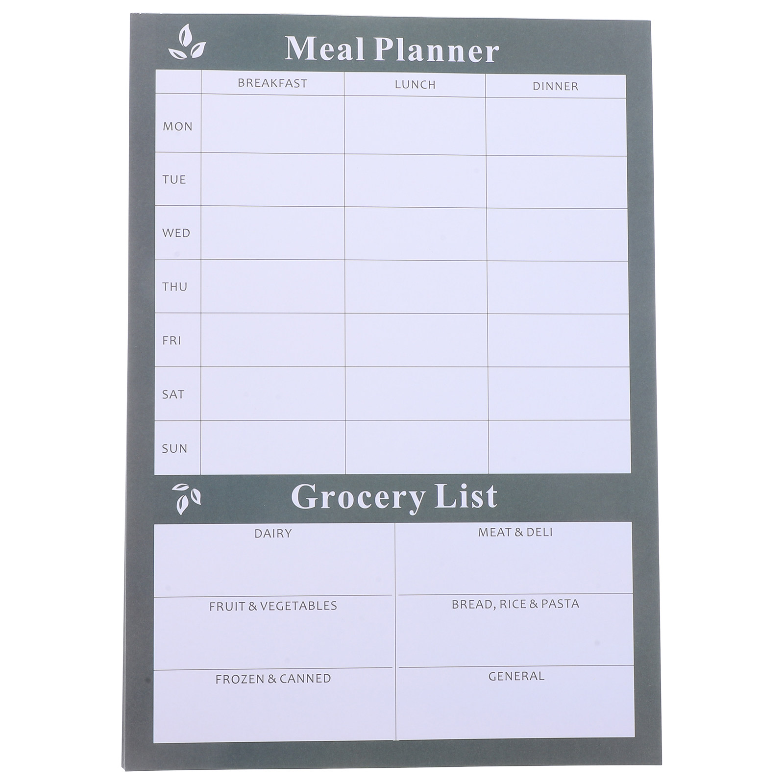 Nutrition Fitness Meals - 1 Diet Household Tearable Notebook for