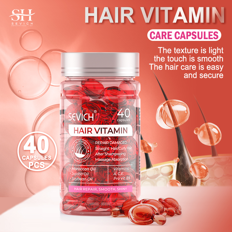 Krill Oil Supplement - 40PCS Hair Vitamin Capsule Keratin Hair
