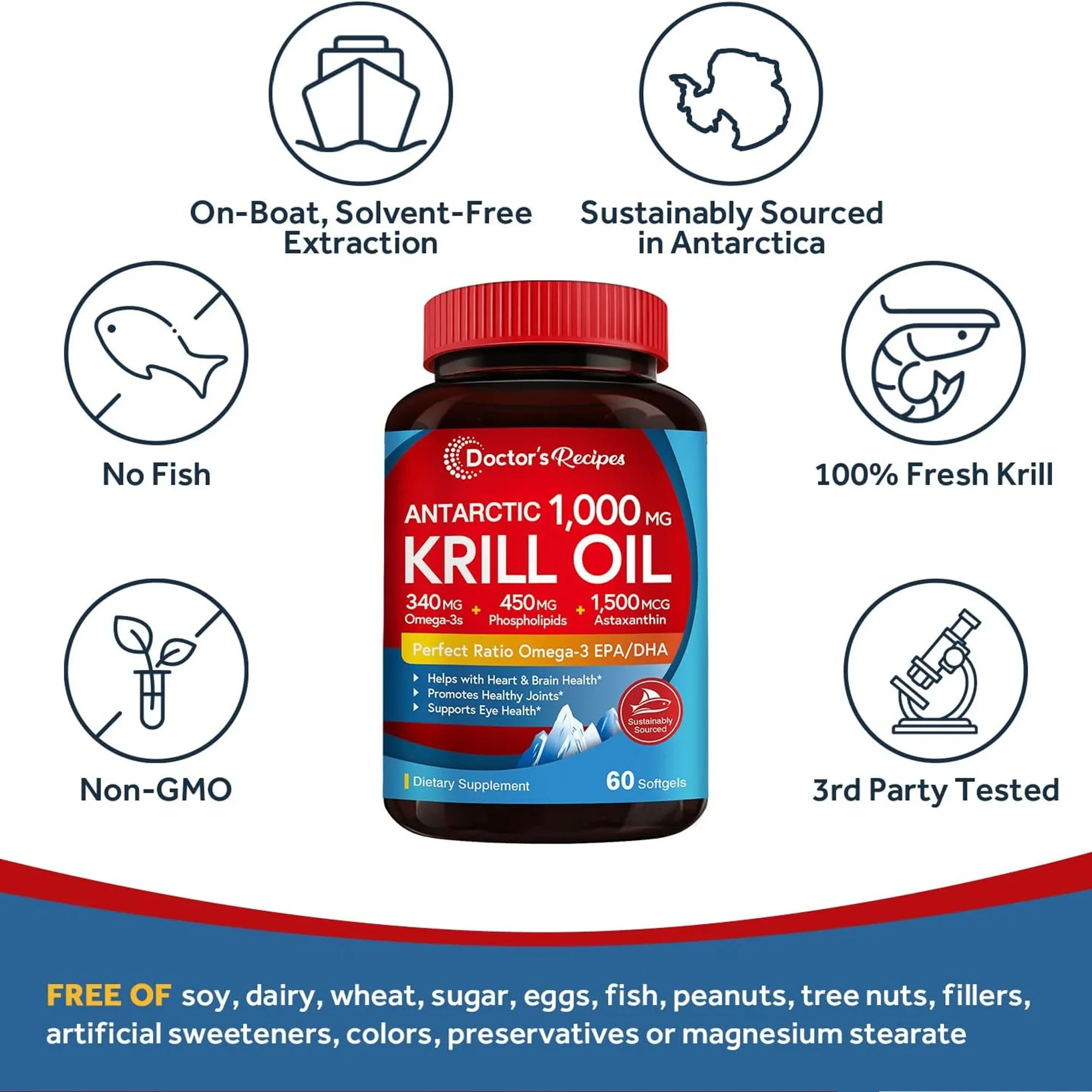 Antarctic Krill Oil Supplement - Krill Oil Supplement ulasan dan harga