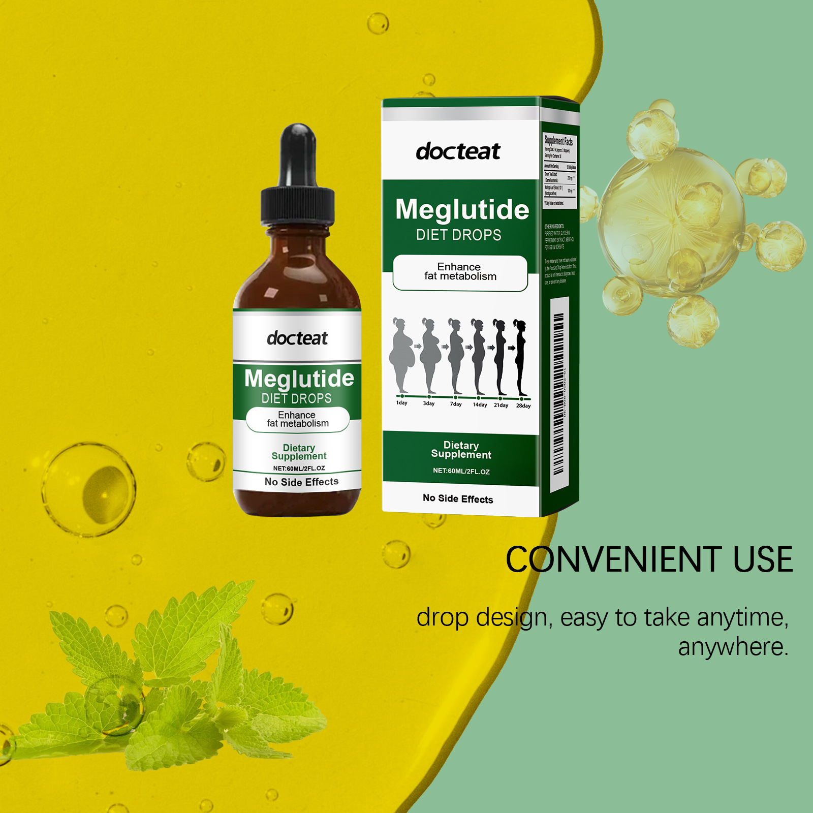 DOCTEAT Quick Slimming Drops B - Nutrition One Fitness ulasan dan harga