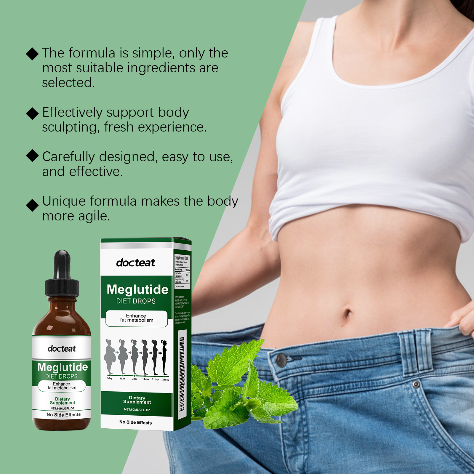 DOCTEAT Quick Slimming Drops B - Nutrition One Fitness ulasan dan harga