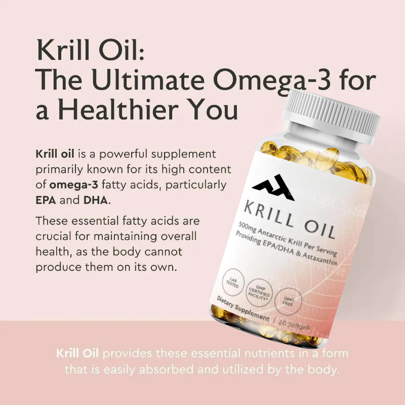 Antarctic Krill Oil 500mg Phos - Krill Oil Supplement ulasan dan harga