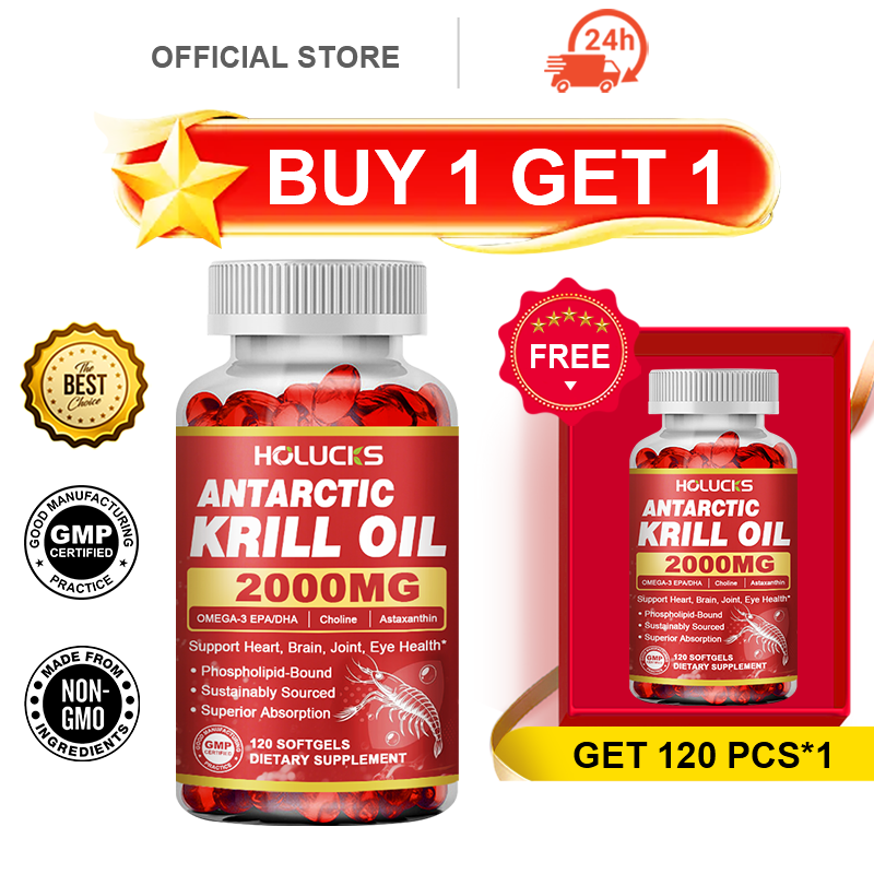 HOLUCKS Antarctic Krill Oil Su - Krill Oil Supplement ulasan dan harga