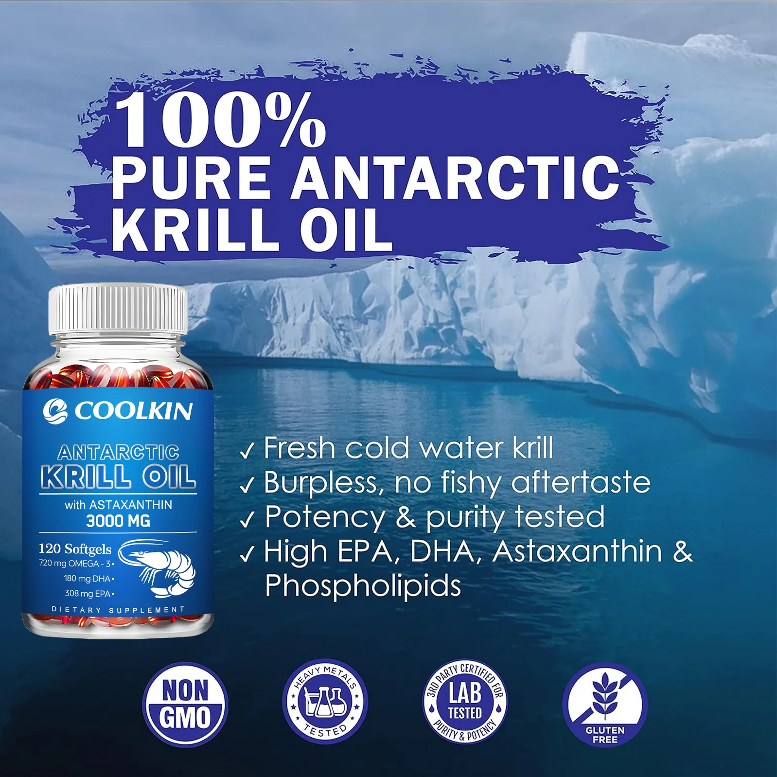 Antarctic Krill Oil Supplement - Krill Oil Supplement ulasan dan harga