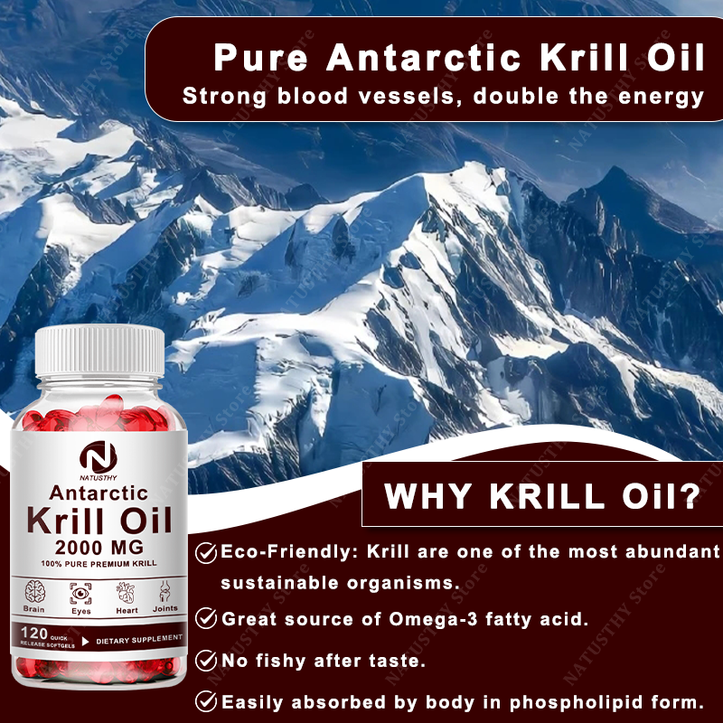 Antarctic Krill Oil 2000mg 120 - Krill Oil Supplement ulasan dan harga