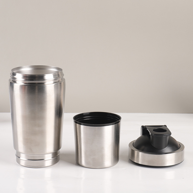 Stainless Steel Protein Shaker - Nutrition Of Fitness ulasan dan harga