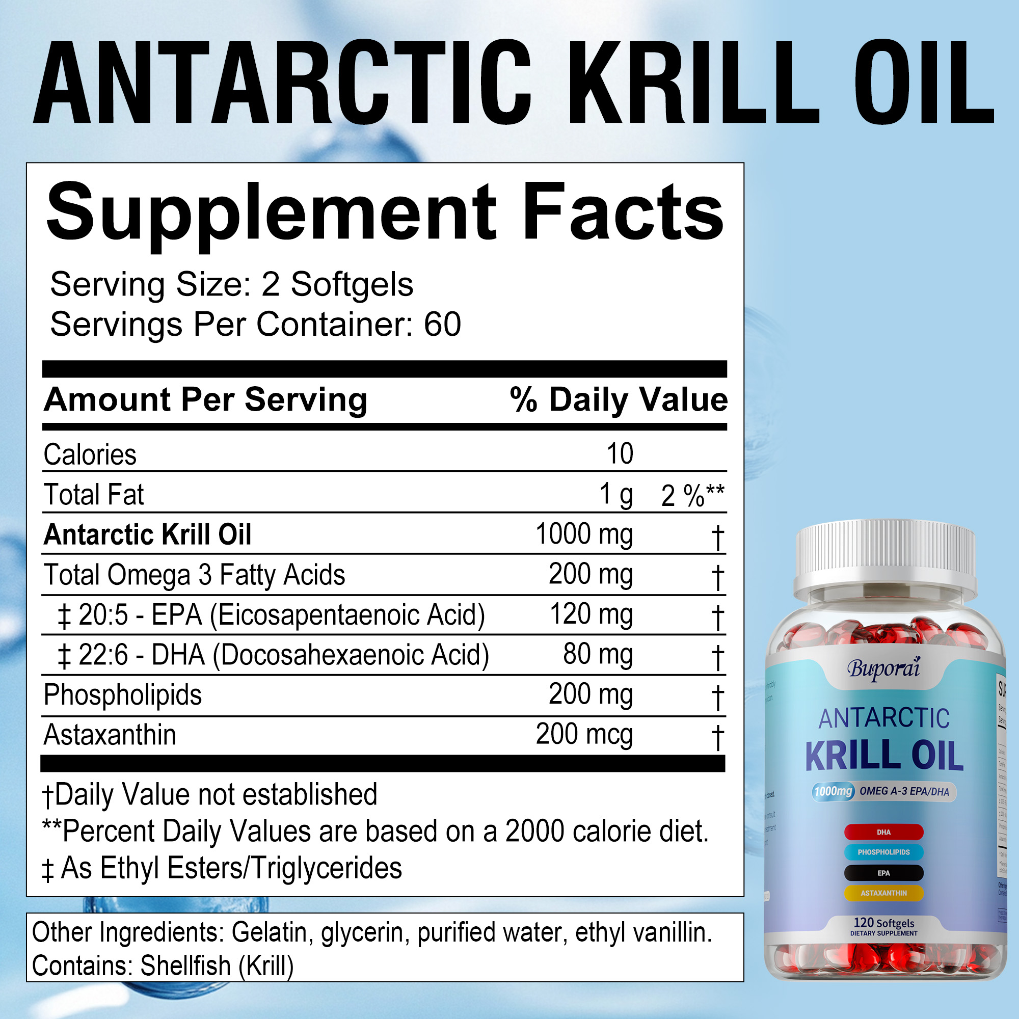 Antarctic Krill Oil Supplement - Krill Oil Supplement ulasan dan harga
